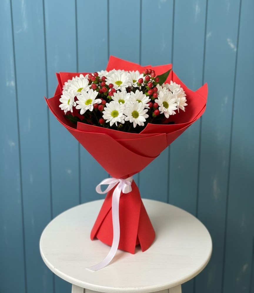 Букет цветов из: Хризантемы в Царево