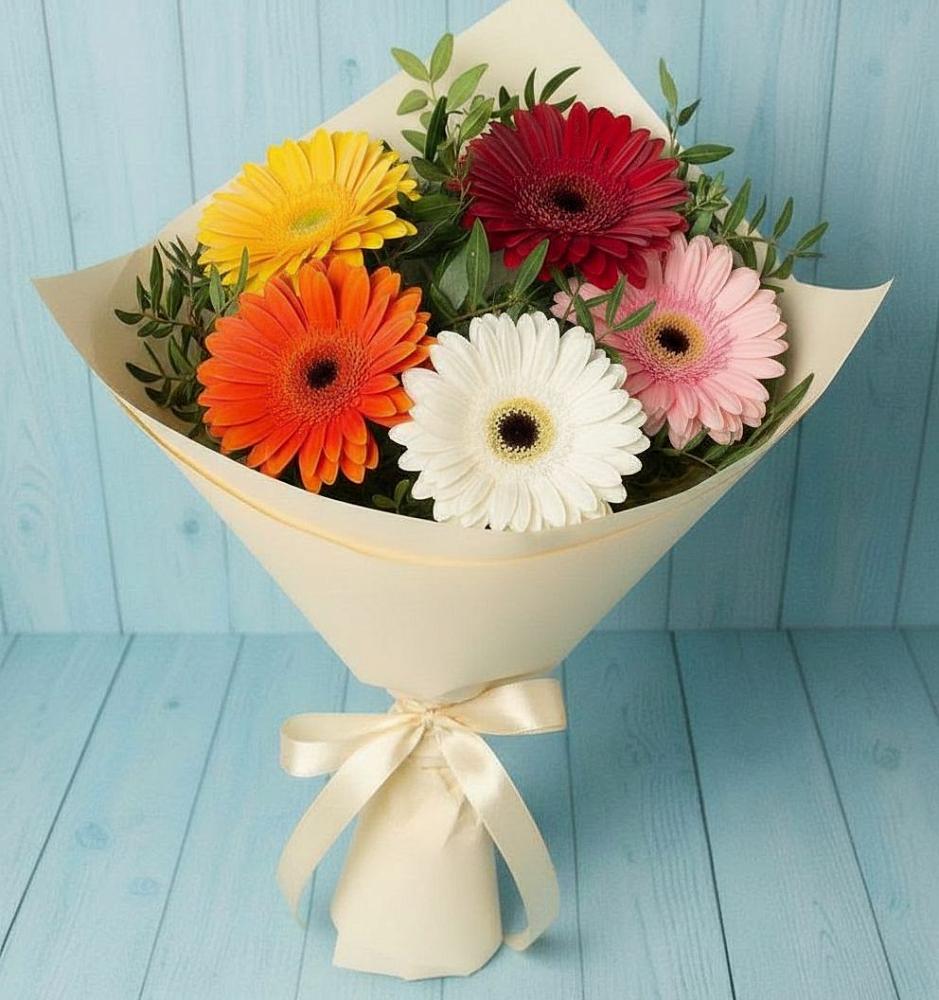 Букет цветов из: Герберы в Царево