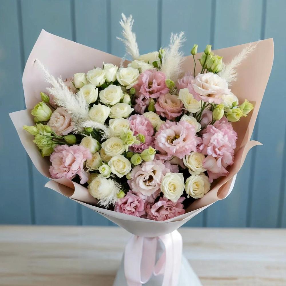 Букет цветов из: Альстромерии и Розы в Царево