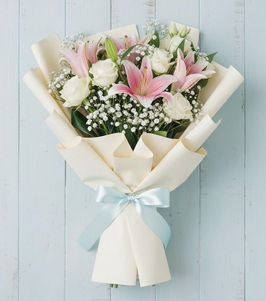 Букет цветов из: Лилии в Царево