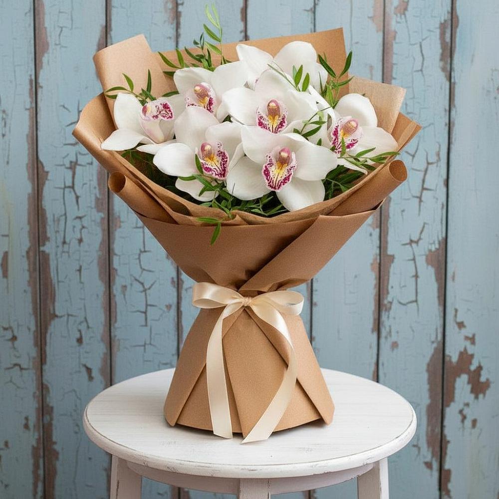 Букет цветов из: Орхидеи и Розы в Царево