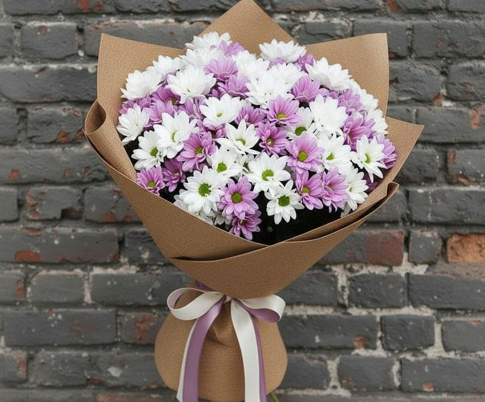 Букет цветов из: Хризантемы в Царево
