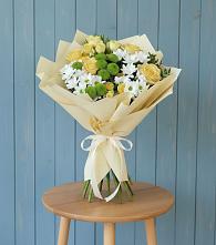 Букет цветов из:  Хризантемы и Розы #REPLACE_PRED# Царево