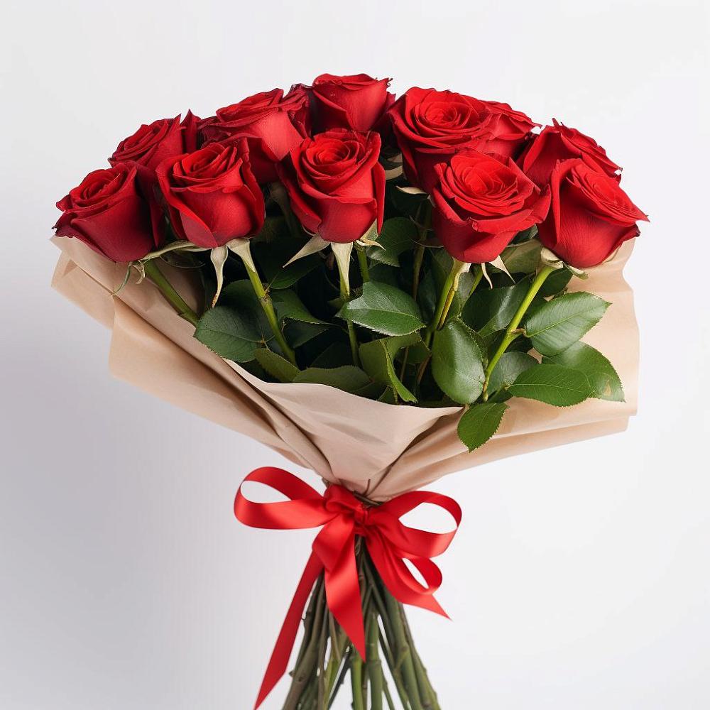 Букет 11 Красных роз Эдлесс Лав в Царево