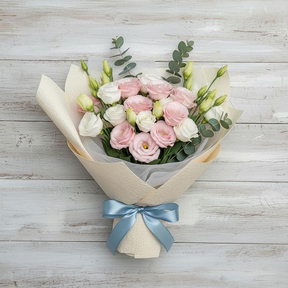 Букет цветов из: Лизиантусы в Царево